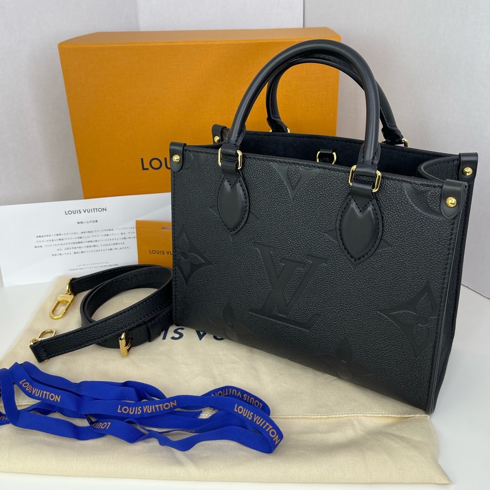 Louis Vuitton Onthego Empreinte black pm